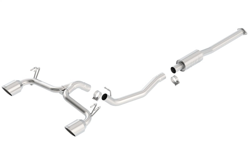 Borla 09-15 Mitsubishi Lancer Ralliart 2.0L 4cyl MT 6spd AWD Catback Exhaust with dual tips