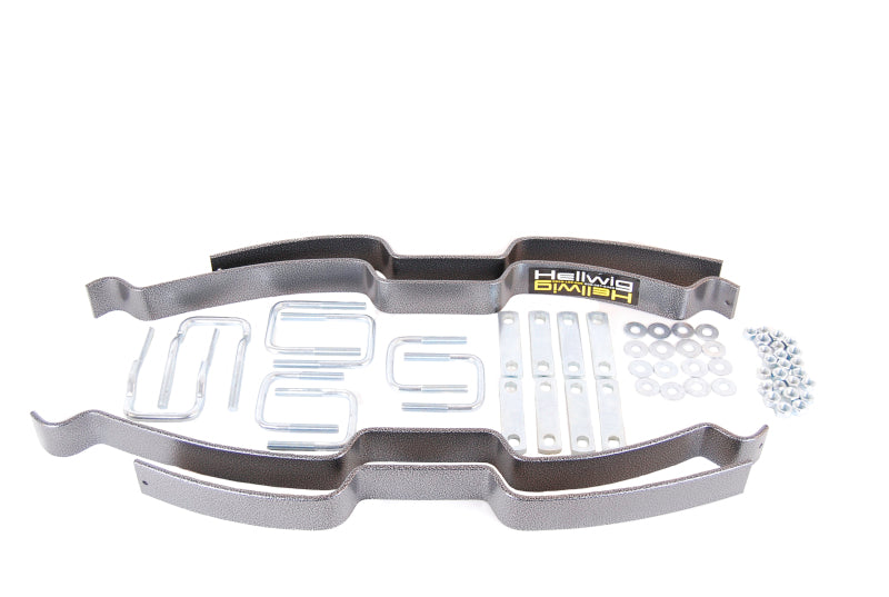 Hellwig 15-20 Ford F-150 Pro Series - Up To 2500lb Level Load Capacity kit with hardware for suspension upgrade.