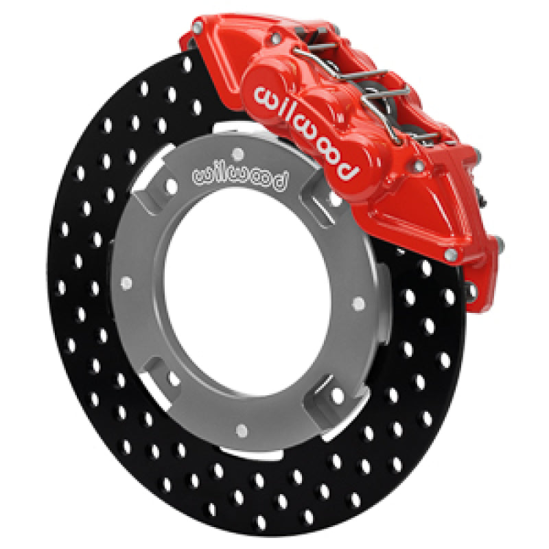 Wilwood 17-21 Can-Am X3RS Red 6-Piston Front Kit 11.25in - Drilled Rotors Secondary image