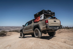 Body Armor 4x4 2016+ Toyota Tacoma Pro Series Rear Bumper on an off-road truck