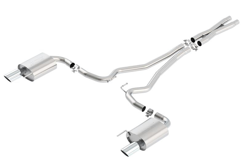 Borla S-Type Cat-Back 15-17 Ford Mustang GT 5.0L V8 MT/AT 2.5in pipe 4in tip Secondary image