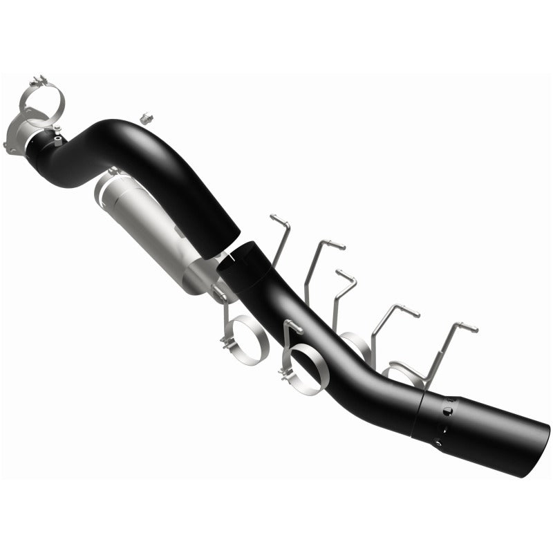 MagnaFlow 2024+ Chevy Silverado 2500HD/3500HD Black Series Filter-Back Performance Exhaust with black coating.