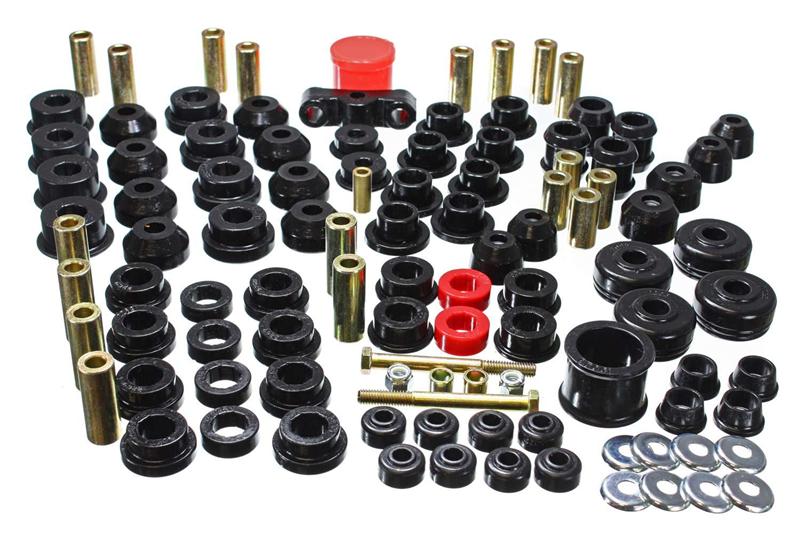Energy Suspension 88-91 Honda Civic/CRX Black Hyper-Flex Master Bushing Set for offroad performance upgrades.