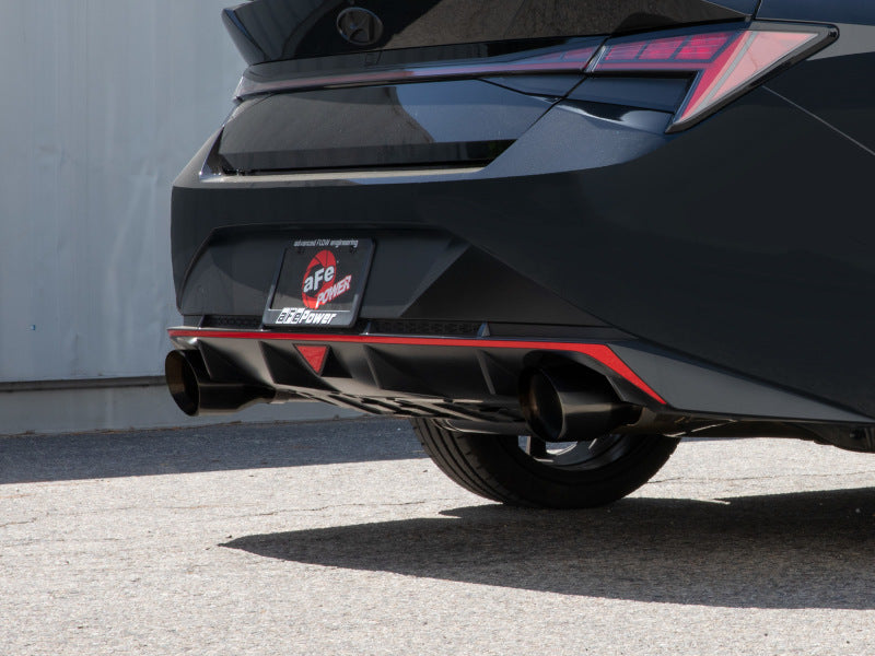 aFe Takeda Hyundai Elantra N 22-23 L4-2.0L (t) 3in SS Axle-Back Exhaust System w/ Black Tips Secondary image