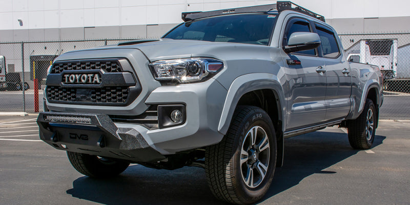 DV8 Offroad 2016+ Toyota Tacoma Center Bumper installed