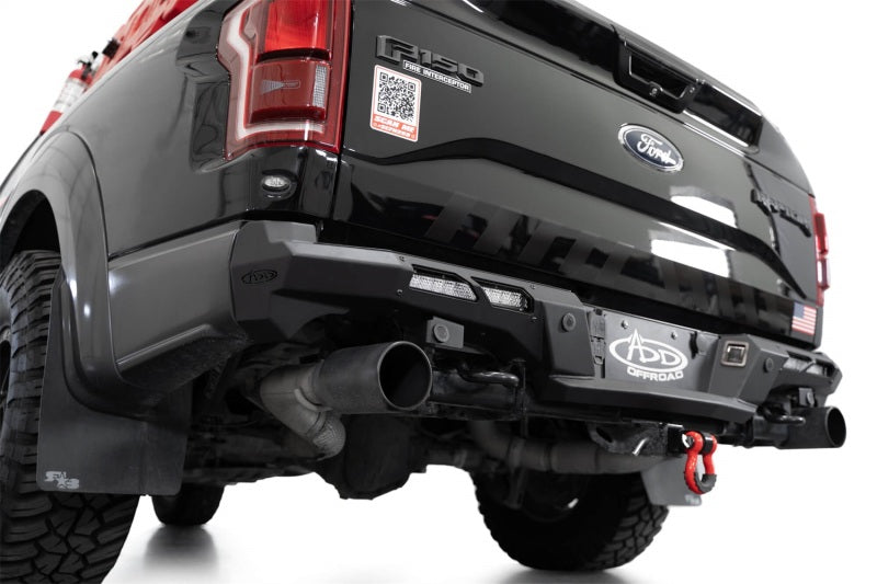 Addictive Desert Designs 17-20 Ford F-150 Raptor Phantom Front Bumper with skid plate and recovery gear.