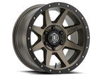 ICON Rebound 17x8.5 5x150 25mm Offset 5.75in BS 110.1mm Bore Bronze Wheel for offroad performance upgrades.
