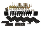Energy Suspension Toy Land Cruiser Body Mount Set - Black parts