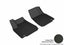 3D MAXpider 2016-2020 Tesla Model X Kagu 1st Row Floormat - Black with Carbon Fiber Embossed Pattern