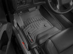 WeatherTech 14+ Chevrolet Silverado/GMC Sierra Crew and Double Cab Front FloorLiners - Black in vehicle interior