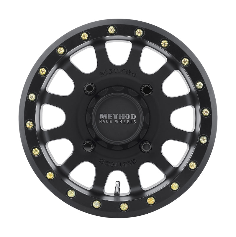 Method MR401 UTV Beadlock 14x7 / 4+3/13mm Offset / 4x136 / 106mm CB Matte Black Wheel Secondary image
