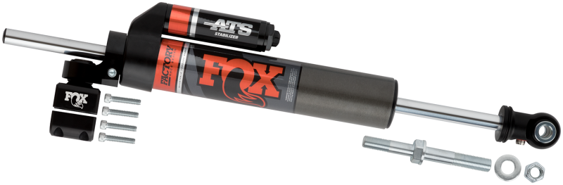 Fox 07+ Jeep JK 2.0 Factory Series 8.1in. ATS Stabilizer Steering Damper 1-5/8 in. Tie Rod for offroad performance upgrades.