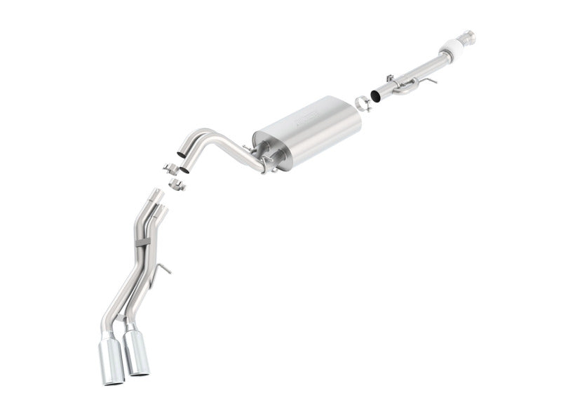 Borla 15-16 Cadillac Escalade ESV 6.2L Auto Trans Dual Round Rolled Truck Side Exit Catback Exhaust components
