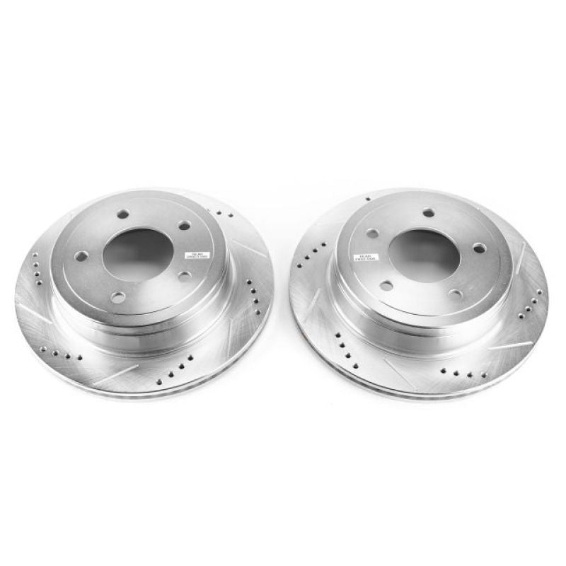 Power Stop 04-07 Ford E-150 Rear Evolution Drilled & Slotted Rotors - Pair Secondary image