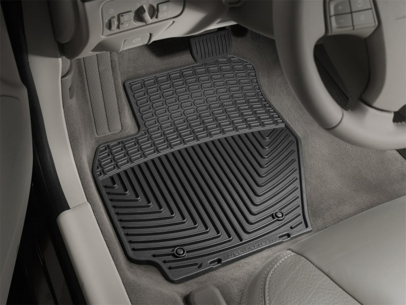 WeatherTech 07+ Volvo S80 Front Rubber Mats - Black on car floor