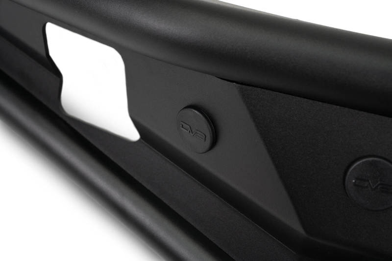 DV8 Offroad 21-22 Ford Bronco Competition Series Front Bumper close-up detail showcasing durable construction and design.