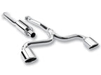 Borla 08-14 Mitsubishi EVO X Catback Exhaust system for performance offroad upgrades.