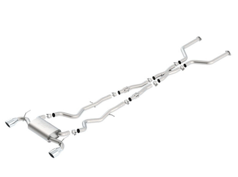Borla 2017 Infiniti Q60S 3.0T V6 S Type Catback Exhaust system with precision engineering.