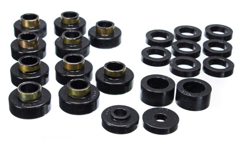 Energy Suspension CJ5-7 Body Mounts - Black for offroad performance upgrades