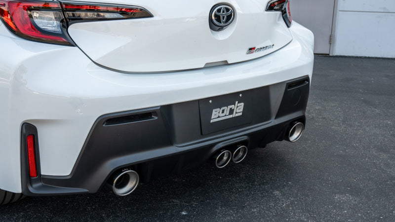 Borla 23-24 Toyota GR Corolla ATAK Cat Back System rear view