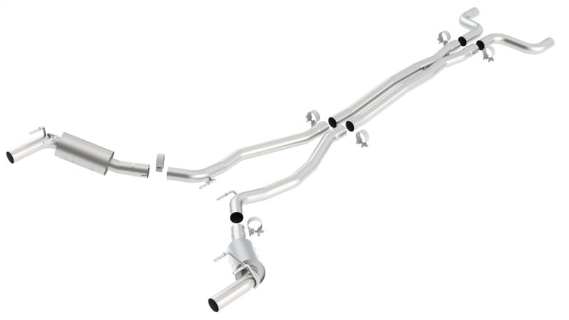 Borla 2010 Camaro 6.2L V8 S Type Catback Exhaust w/o Tips works w/ factory ground affects package ON Secondary image