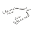 MagnaFlow Axle-Back, SS, 2.5in, Quad Split Rear 3.5in Tip 2015 Dodge Challenger 3.6L V6 exhaust system parts