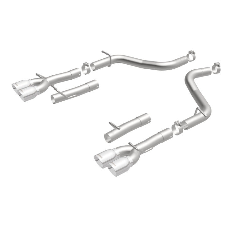 MagnaFlow Axle-Back, SS, 2.5in, Quad Split Rear 3.5in Tip 2015 Dodge Challenger 3.6L V6 exhaust system parts