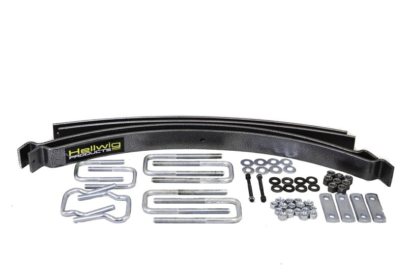 Hellwig 00-06 Toyota Tundra 2/4WD 2 Leaf Pro Series Helper Spring - Up To 2500lb Level Load Capacity with installation hardware Main image