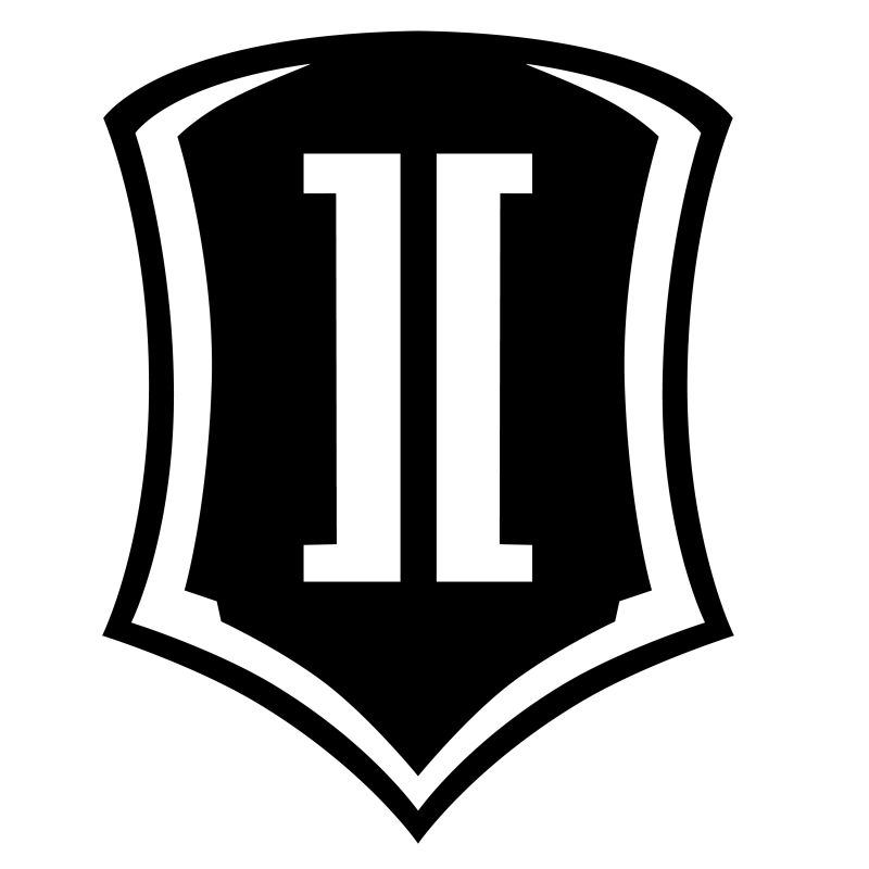 Icon logo featuring a stylized shield with double II design.