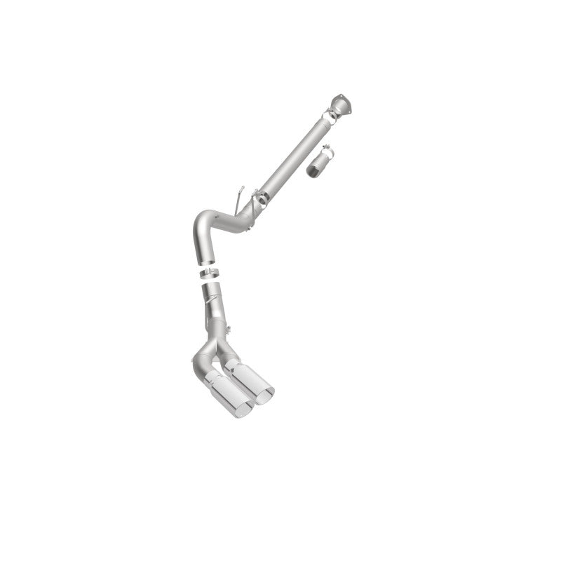 MagnaFlow 08-17 Ford F-250/F-350/F-450 4.6L/6.7 DPF-Back SS 4in Dual Single Passenger Side Rear Exit performance exhaust system