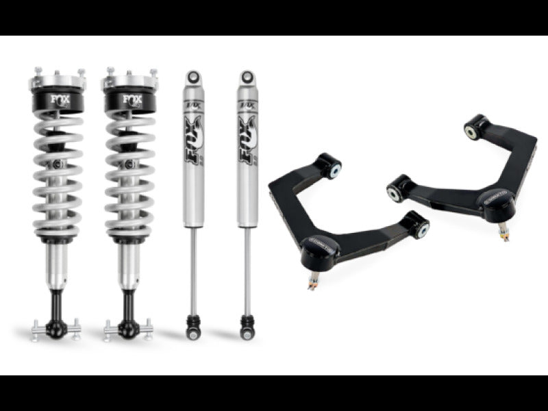 Cognito 19-24 Chevy Silv/Sierra 1500 4WD 1in Perf Ball Joint Leveling Kit w/ Fox PS Coilover 2.0 IFP off road parts