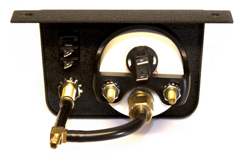 Air Lift Single Needle Gauge W/ 2in Lighted Panel - 100 PSI for offroad performance upgrades.
