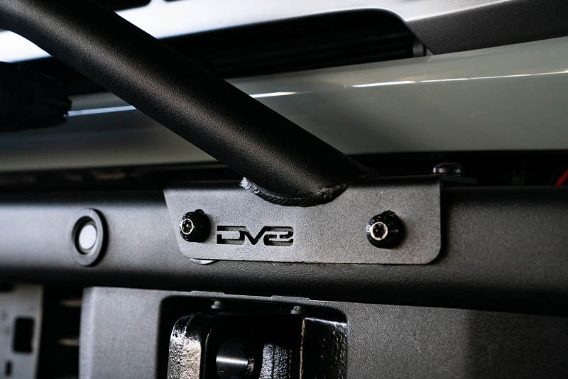 DV8 Offroad 2021-2022 Ford Bronco (Not For Factory Plastic Bumper) Factory Bumper Bull Bar - Black close-up detail