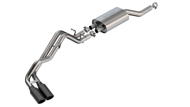 Borla 2024+ Ford Ranger XLT S Type Catback System - Black Chrome Main image