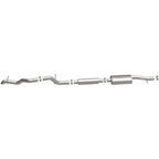 MagnaFlow 12-18 Jeep Wrangler 2.5in Overland Series Cat-Back Exhaust system for offroad performance upgrades.