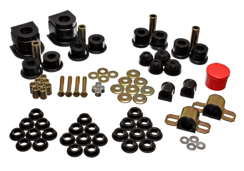 Energy Suspension 86-91 Mazda RX7 Black Hyper-Flex Master Bushing Set components for performance offroad parts.