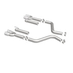 MagnaFlow Axle-Back, SS, 3in, Quad Split Rear 3.5 Tips 2015 Dodge Challenger incl SRT Hellcat exhaust system components