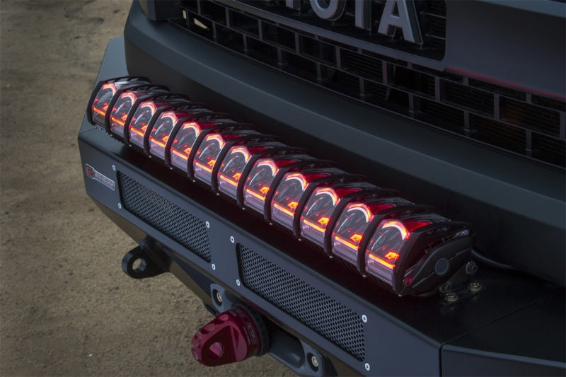 Rigid Industries 40in Adapt Light Bar with red accent lighting