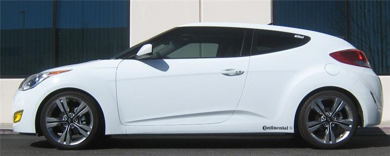 Eibach Pro-Kit for 12 Hyundai Veloster 1.6L 4cyl side view
