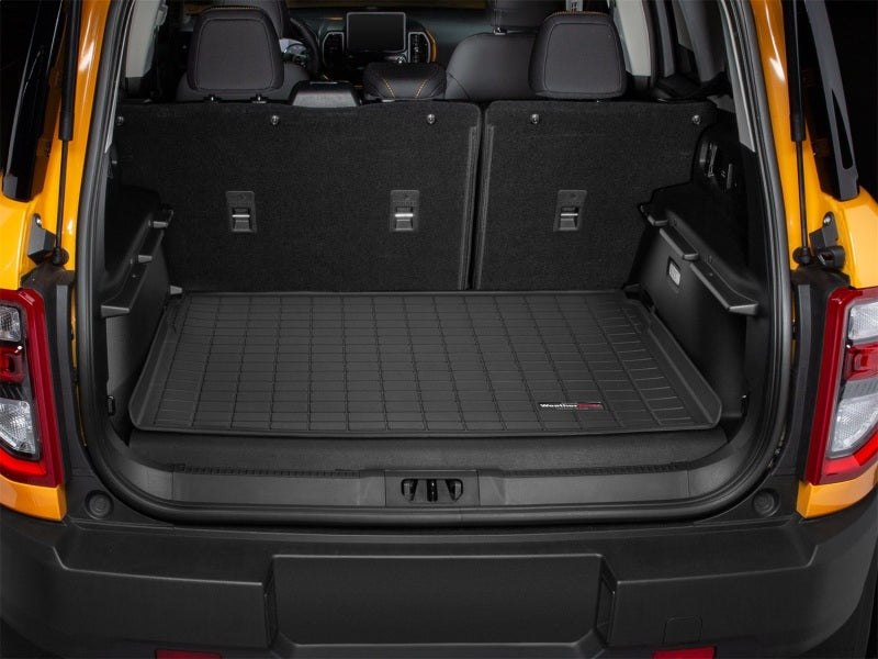 WeatherTech 2021+ Ford Bronco Sport (Full size spare tire) Cargo Liners - Black Secondary image