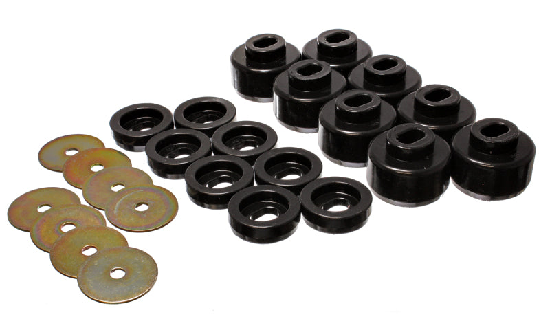 Energy Suspension 99-06 Silverado C1500/K1500/01-06 Silverado C2500/K2500 Black Body(cab) Mount Set parts