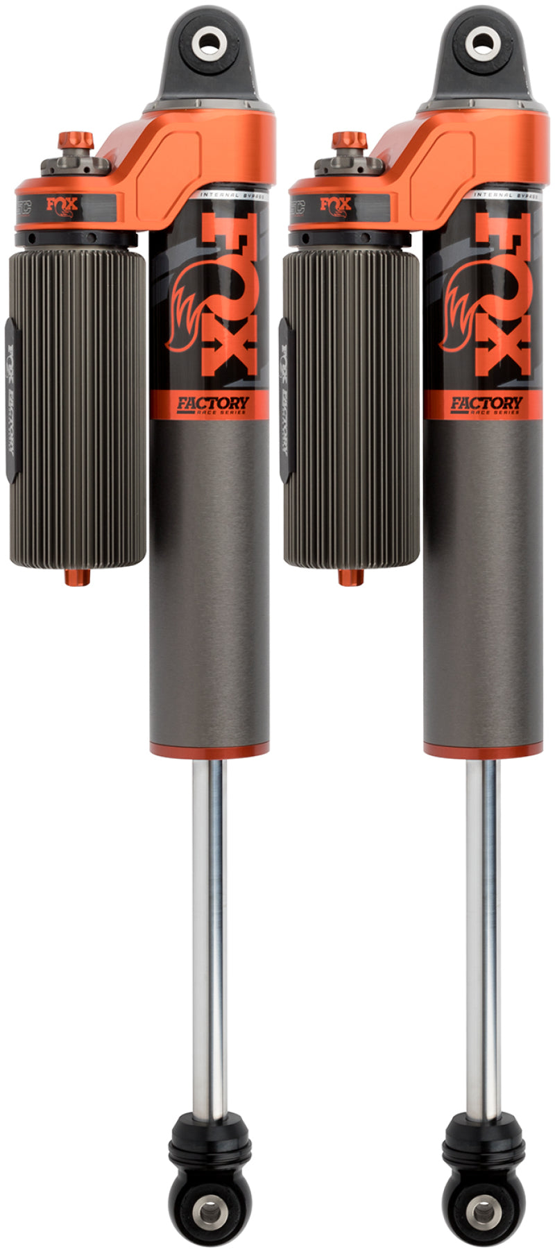 Fox 18-Up Jeep JL 3.0 Factory Race Series Internal Bypass Piggyback DSC Rear Shock 3.5-4.5in. Lift for offroad performance upgrades.