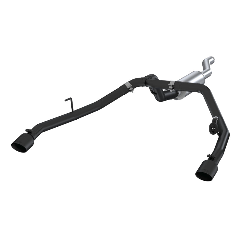 MBRP 2020 Jeep Gladiator 3.6L 2.5in Dual Rear Exit Cat Back Exhaust Black Coated Secondary image