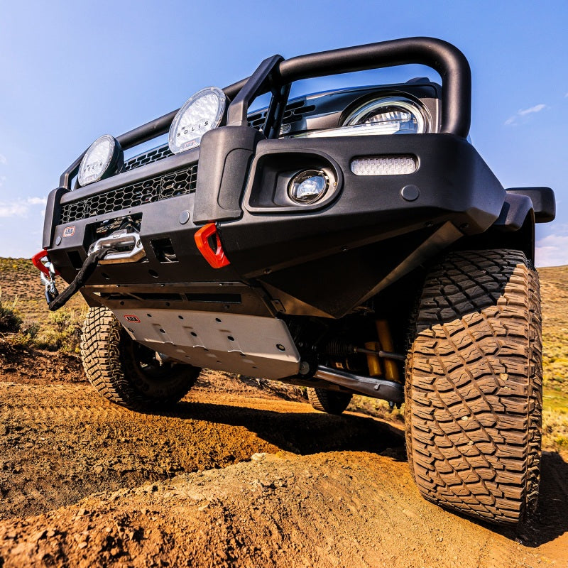 ARB 2021 Ford Bronco Under Vehicle Protection on offroad terrain