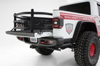AMP Research 20-22 Jeep Gladiator (Does Not Work w/Tonneau Cvrs) Bedxtender HD Sport - Black on truck rear view