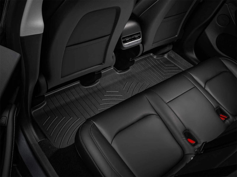 WeatherTech 2020+ Tesla Model Y Rear FloorLiner - Black in car