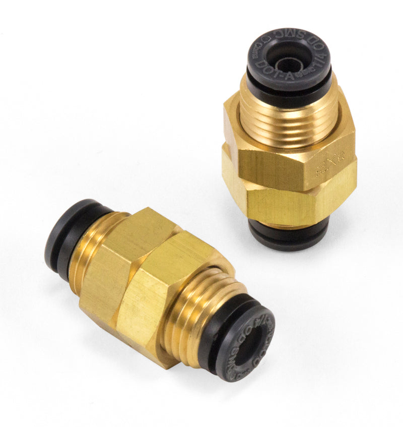 Air Lift Universal Bulkhead Union 1/4in PTC x 1/4in PTC-DOT for offroad performance upgrades