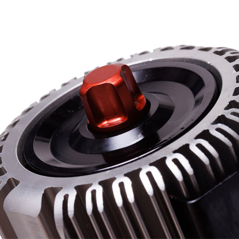 Fox 2024+ Toyota Tacoma 3.0 Factory Race Series Rear Shock (0-1in Lift) IBP DSC EVO close-up view of adjustable knob