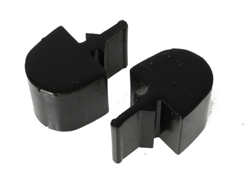 Energy Suspension GM Pull Thru Style Black Bump Stop Set for offroad performance upgrades.