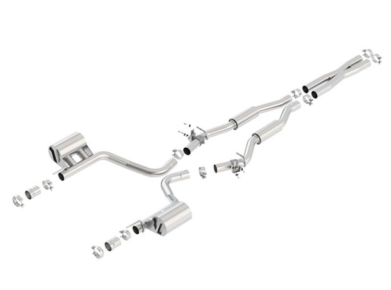 Borla 2015 Dodge Challenger SRT/392 Hemi 6.4L V8 S-TYPE Catback Exhaust w/ Valves Factory Bezel parts for performance upgrade
